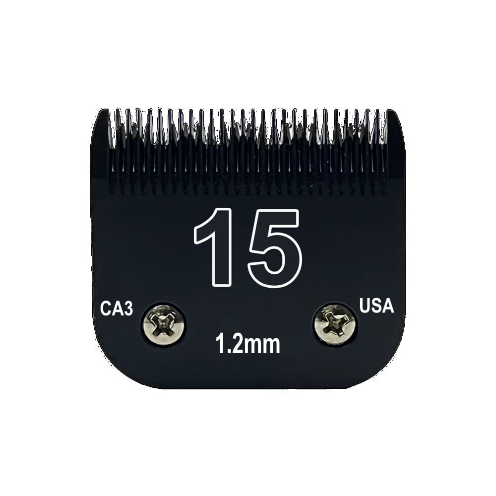 Black Detachable Dog Grooming Clipper Blades Set, Stainless Steel, Compatible with Andis, Oster A5 and Wahl KM10 Series