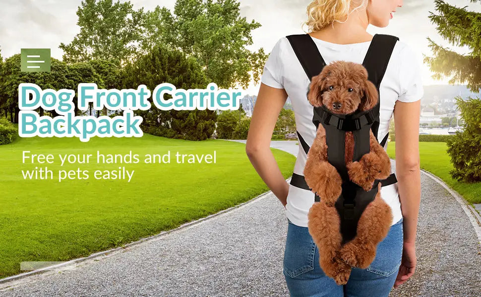 Pet Carrier Backpack for Dogs Cat Thickened Sponge Pet Front Dog Carrier Backpacks Portable Puppy Transportation Dog