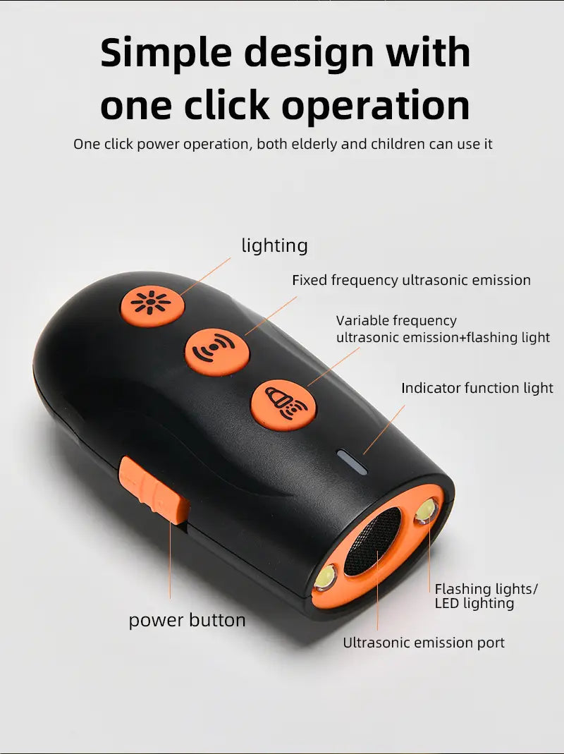 Dog Bark Control Device with LED for Quiet Homes