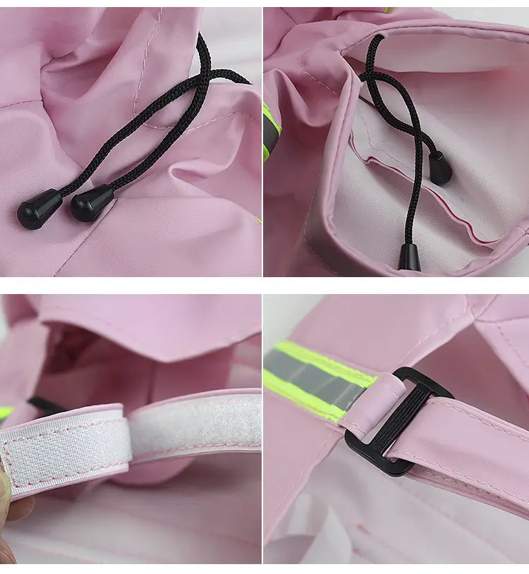 Waterproof Reflective Dog Raincoat with Hood for Easy Walks