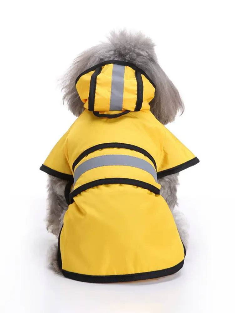 Adjustable waterproof and windproof dog raincoat for rainy walks