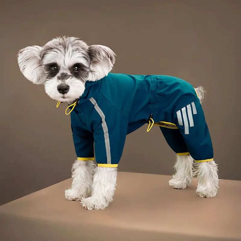 Waterproof Reflective Dog Raincoat for Dry Night Walks