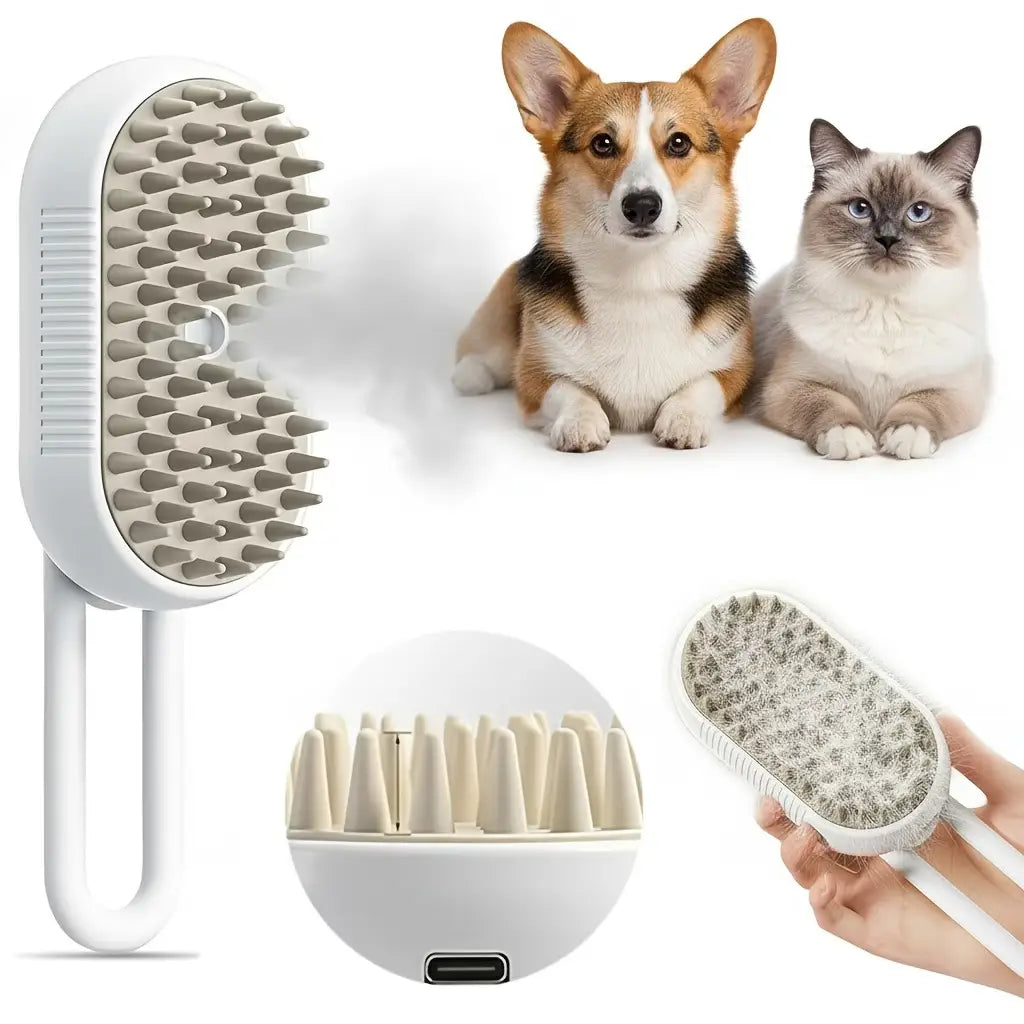 a pet   comb designed to detangle and remove loose fur for cats and dogs suitable for grooming without the need for a bath Product details 1