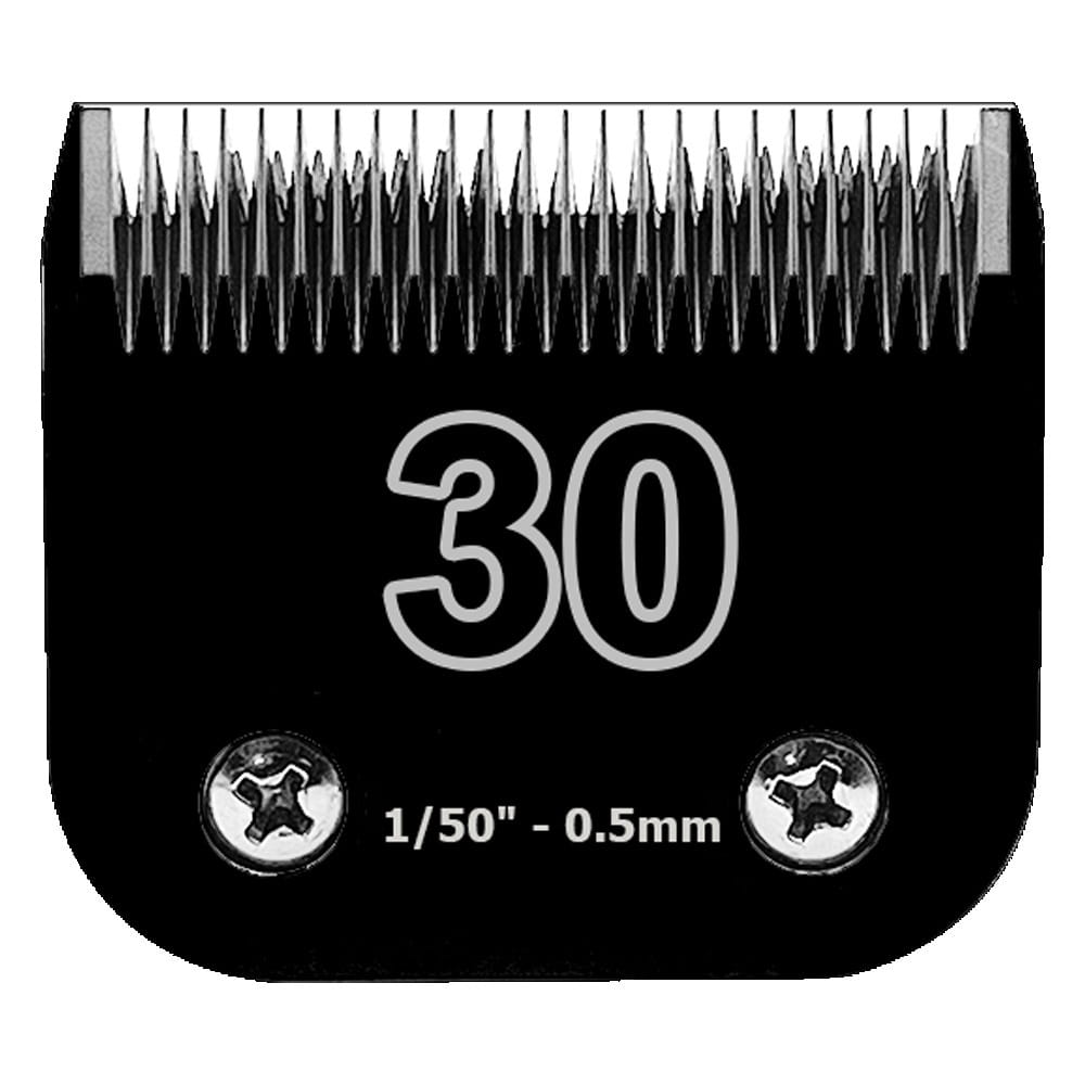Black Detachable Dog Grooming Clipper Blades Set, Stainless Steel, Compatible with Andis, Oster A5 and Wahl KM10 Series
