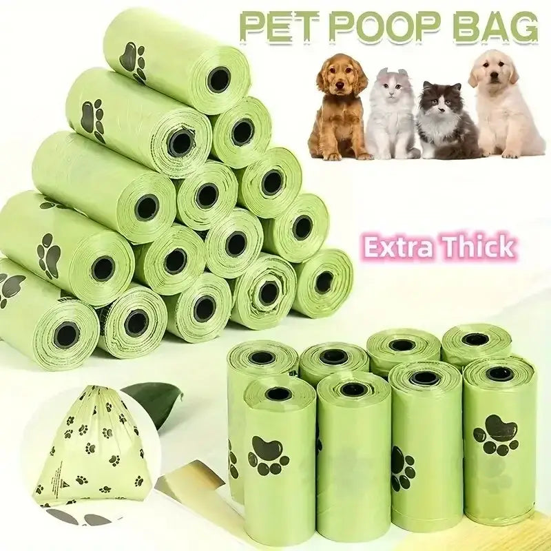 Large Leakproof Dog Waste Bags for Easy Pet Cleanup