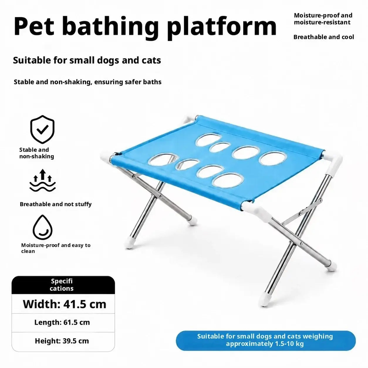 Dog Bath Hammock, Anti-Scratch and Anti-Bite Pet Bath Bracket