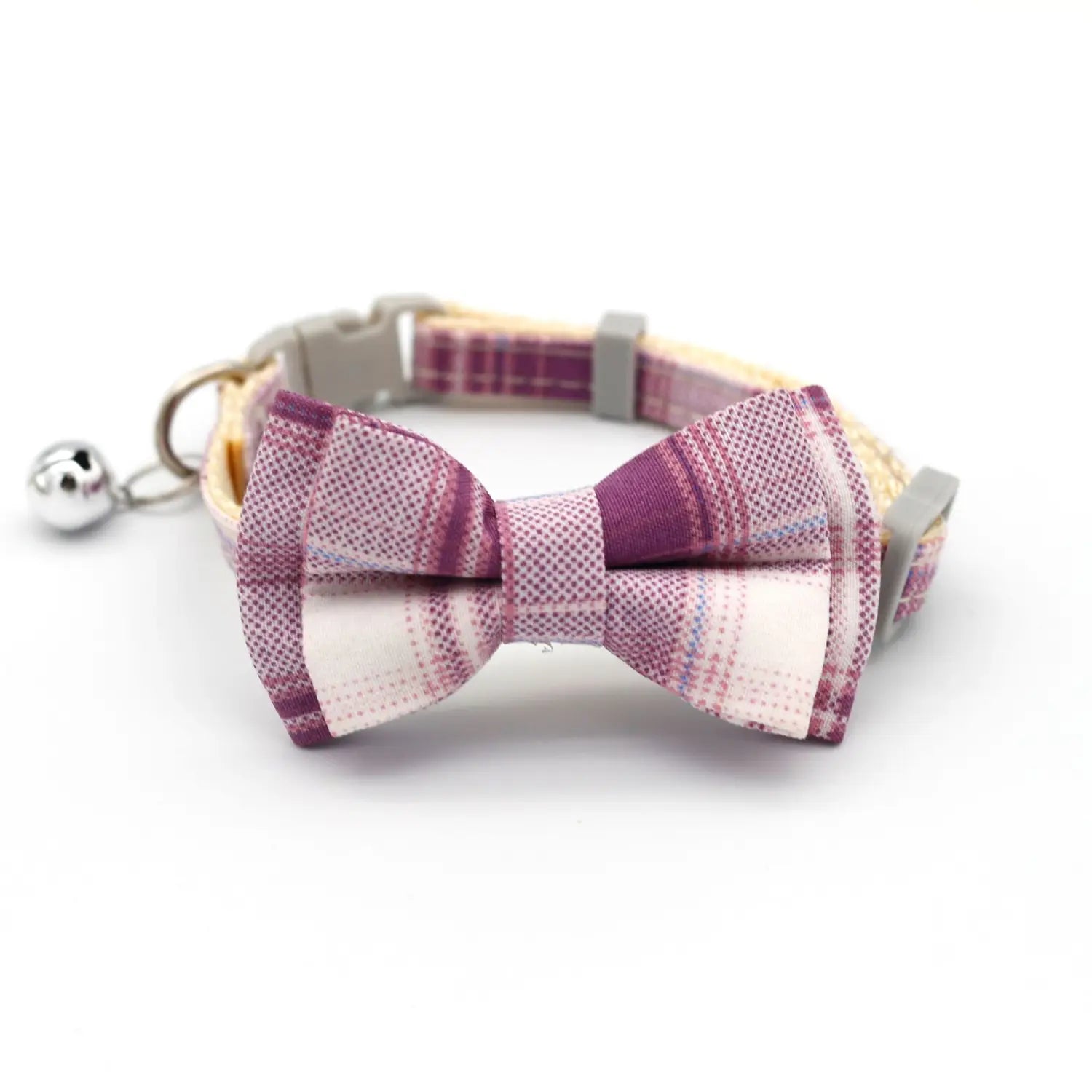 Adjustable Breakaway Cat Collar with Bow and Safety Bell
