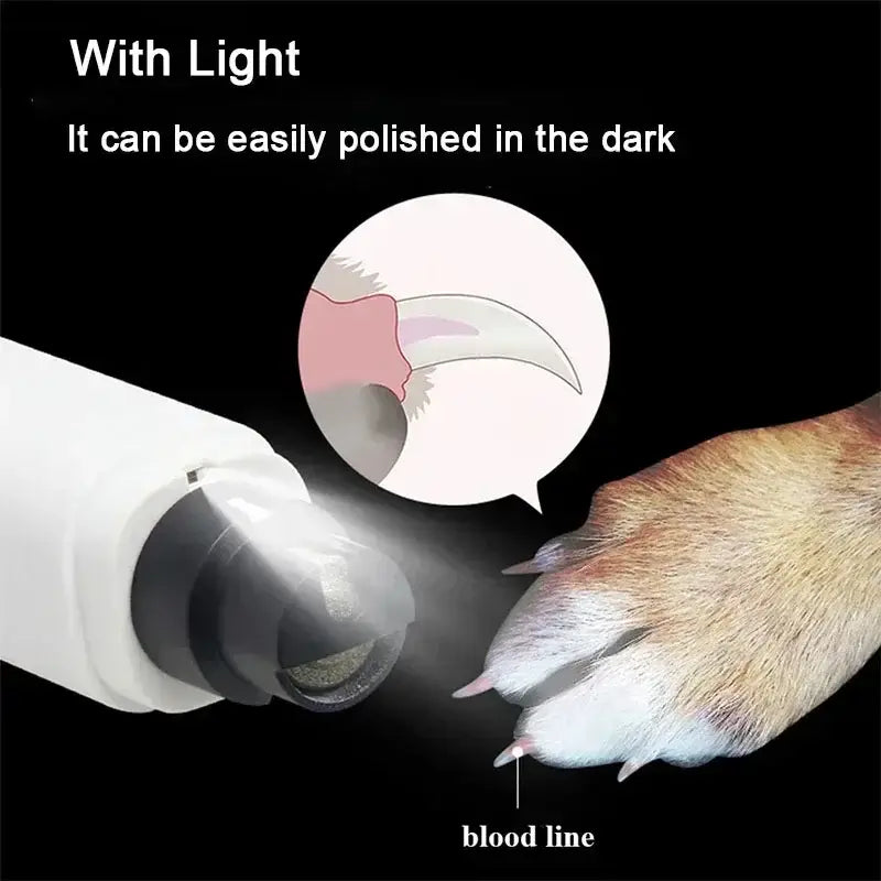 Quiet Rechargeable Pet Nail Grinder for Stress-Free Grooming