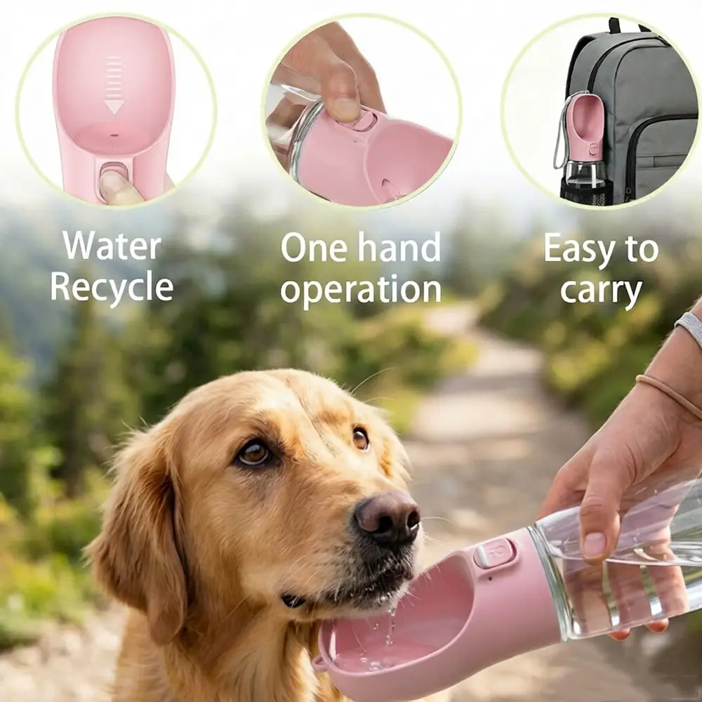 Leakproof Portable Pet Water Bottle for Easy Travel Hydration