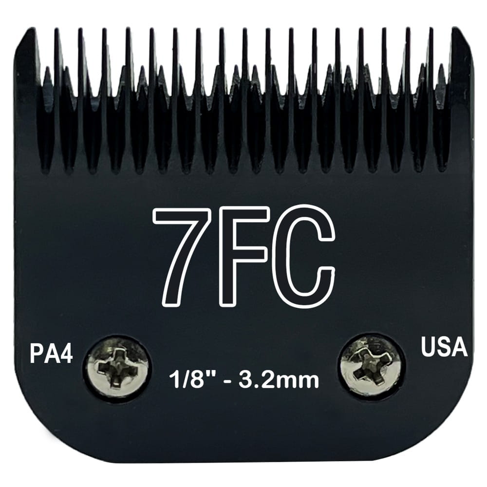 Black Detachable Dog Grooming Clipper Blades Set, Stainless Steel, Compatible with Andis, Oster A5 and Wahl KM10 Series