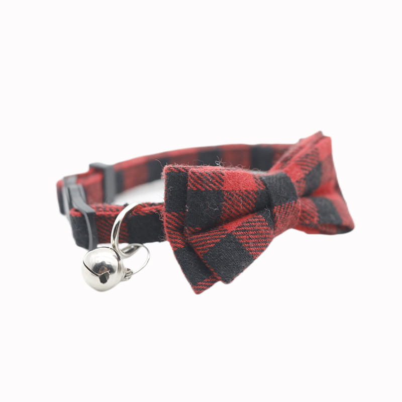 Adjustable Breakaway Cat Collar with Bow and Safety Bell
