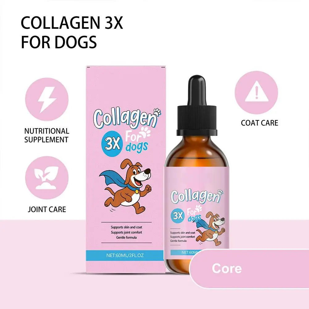 Liquid Collagen for Dogs, 60ml Pet Nutritional Supplement
