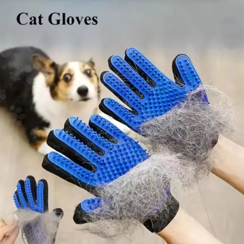 Pet Grooming Glove for Shedding Control and Massage