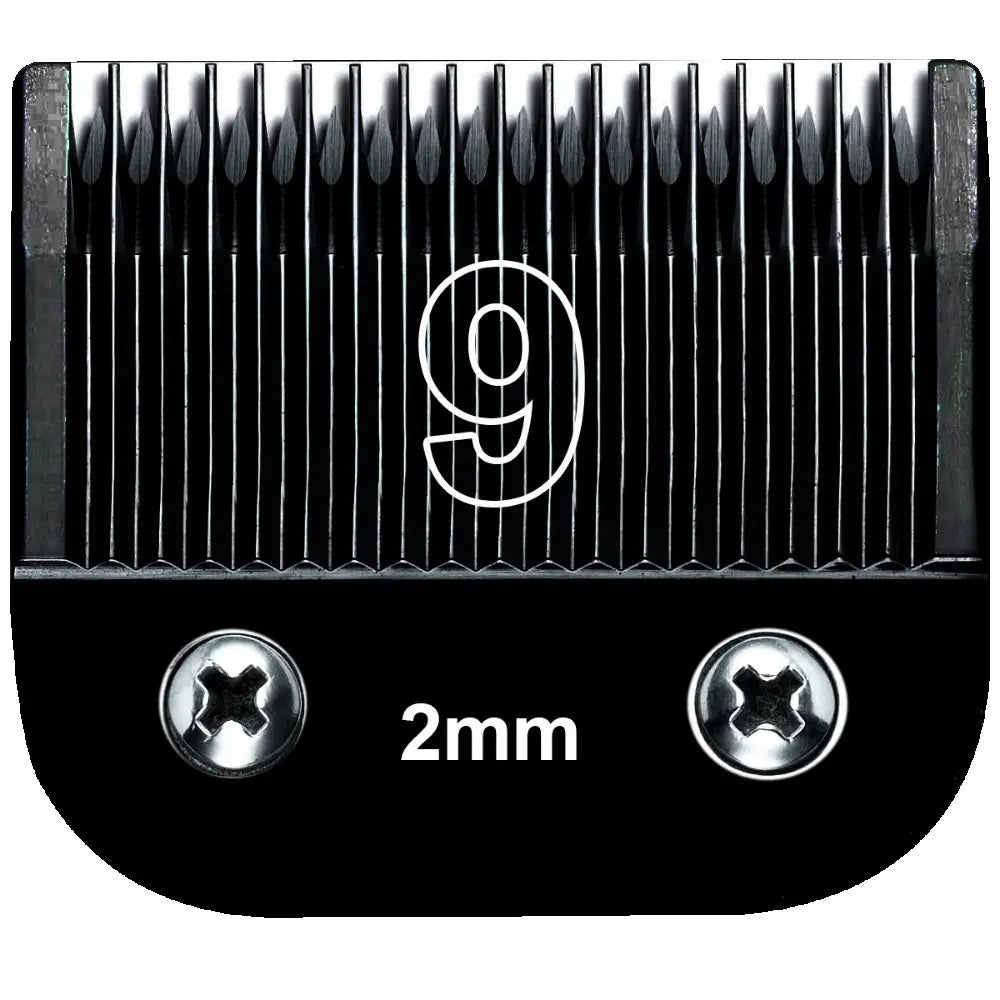 Black Detachable Dog Grooming Clipper Blades Set, Stainless Steel, Compatible with Andis, Oster A5 and Wahl KM10 Series