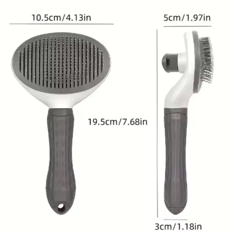 Pet Grooming Brush for Gentle Fur Detangling