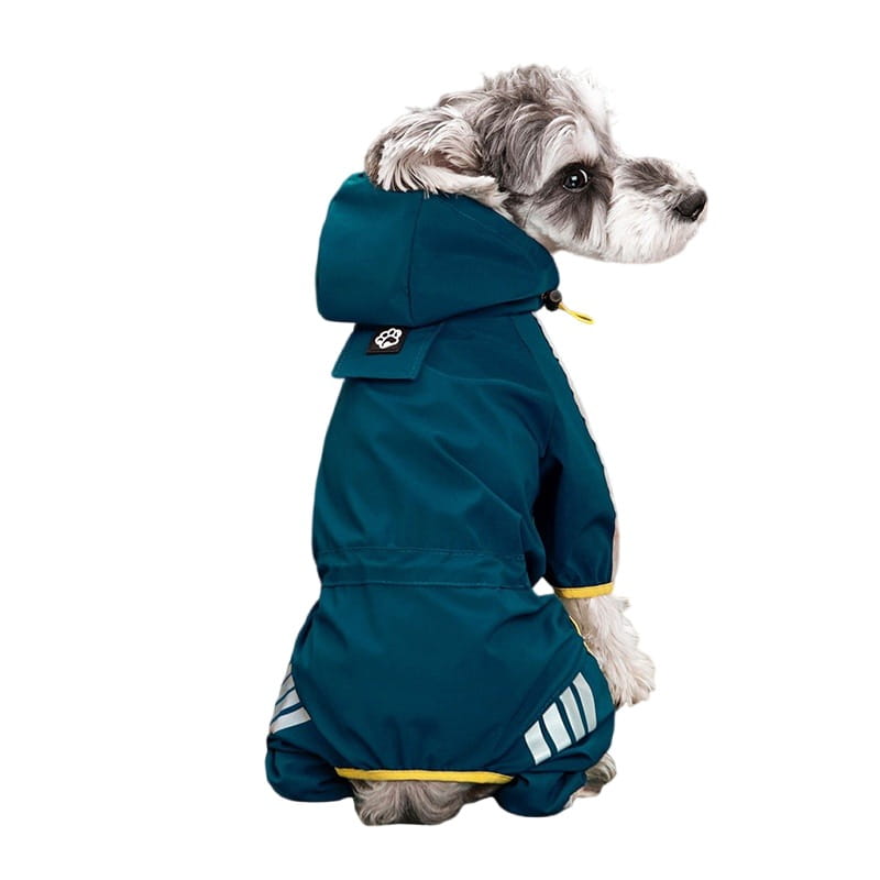 Waterproof Reflective Dog Raincoat for Dry Night Walks