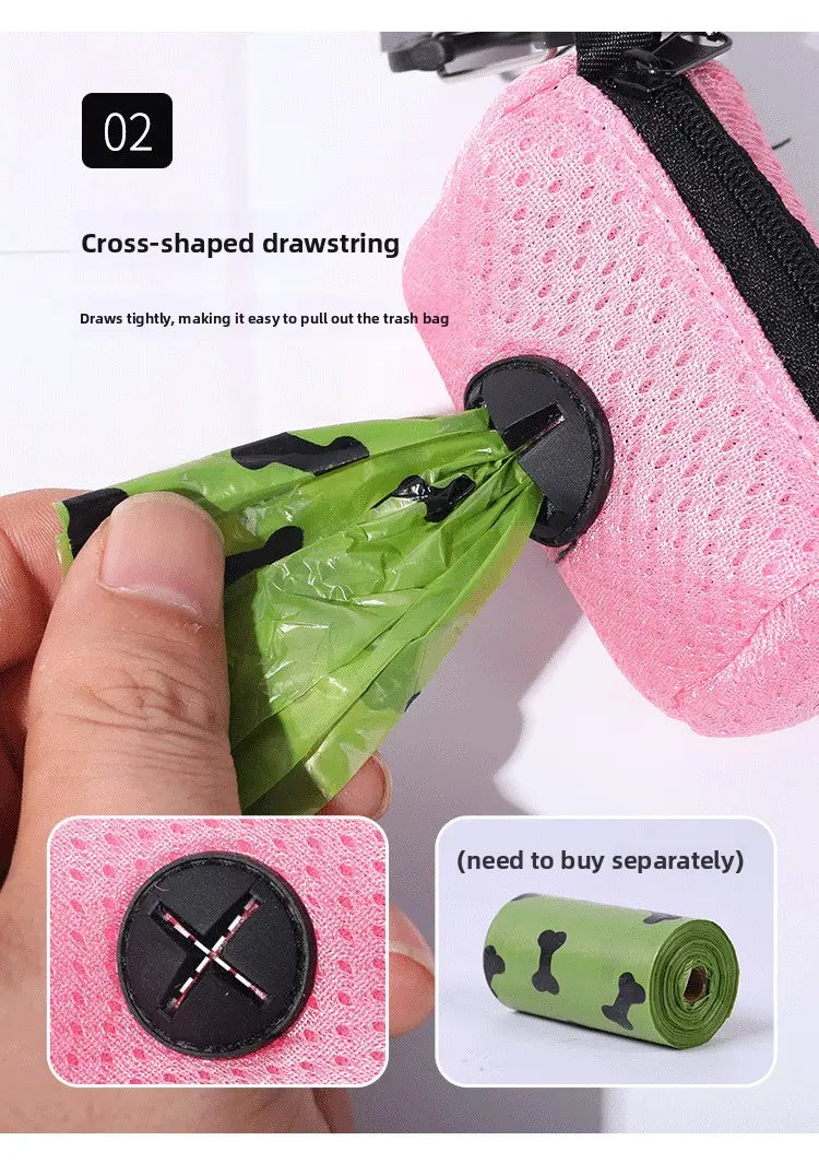 Hands-Free Dog Poop Bag Dispenser for Easy Walks