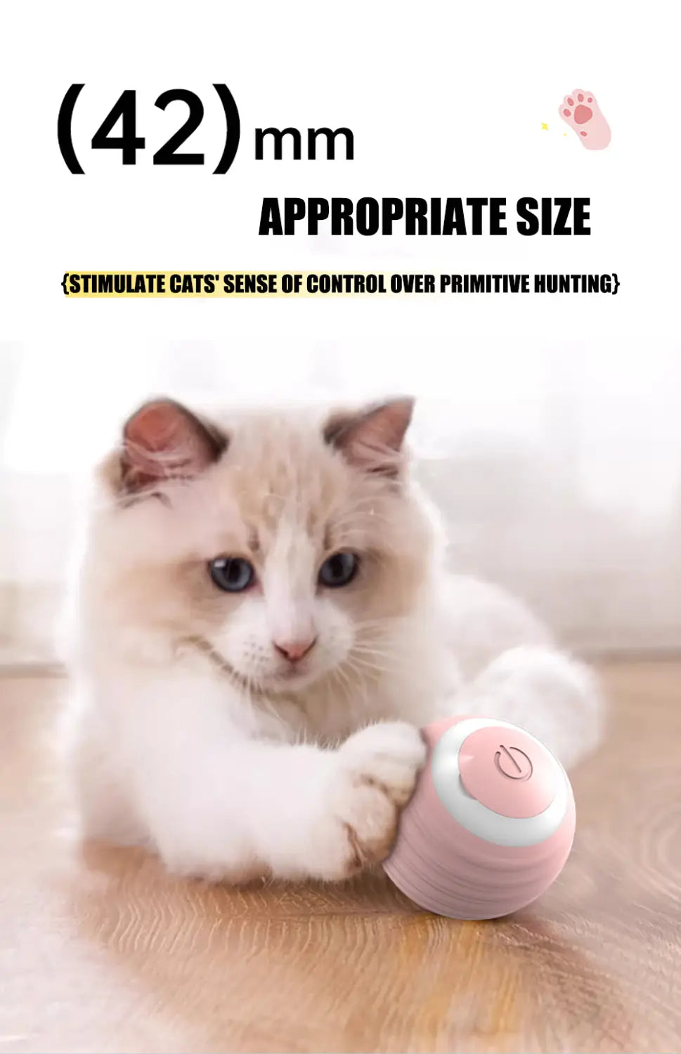 Interactive Cat Ball Electric Automatic Rolling Smart Toy
