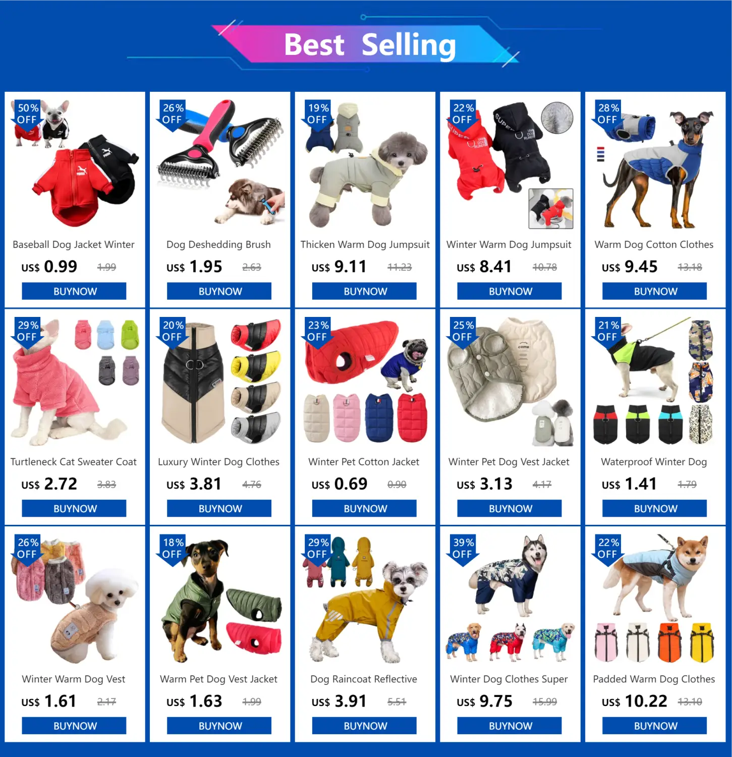 Waterproof Reflective Dog Raincoat for Dry Night Walks