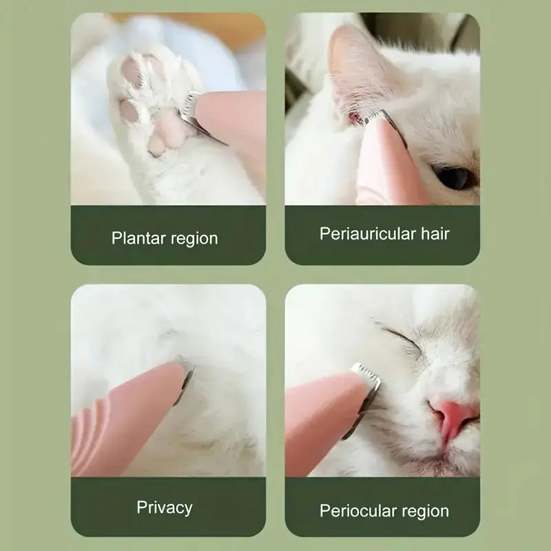 1 Non Battery Pet Shaver Electric Clipper Suitable for Cats and Dogs. It Can Be Used to Shave Foot Hair Buttocks Hair