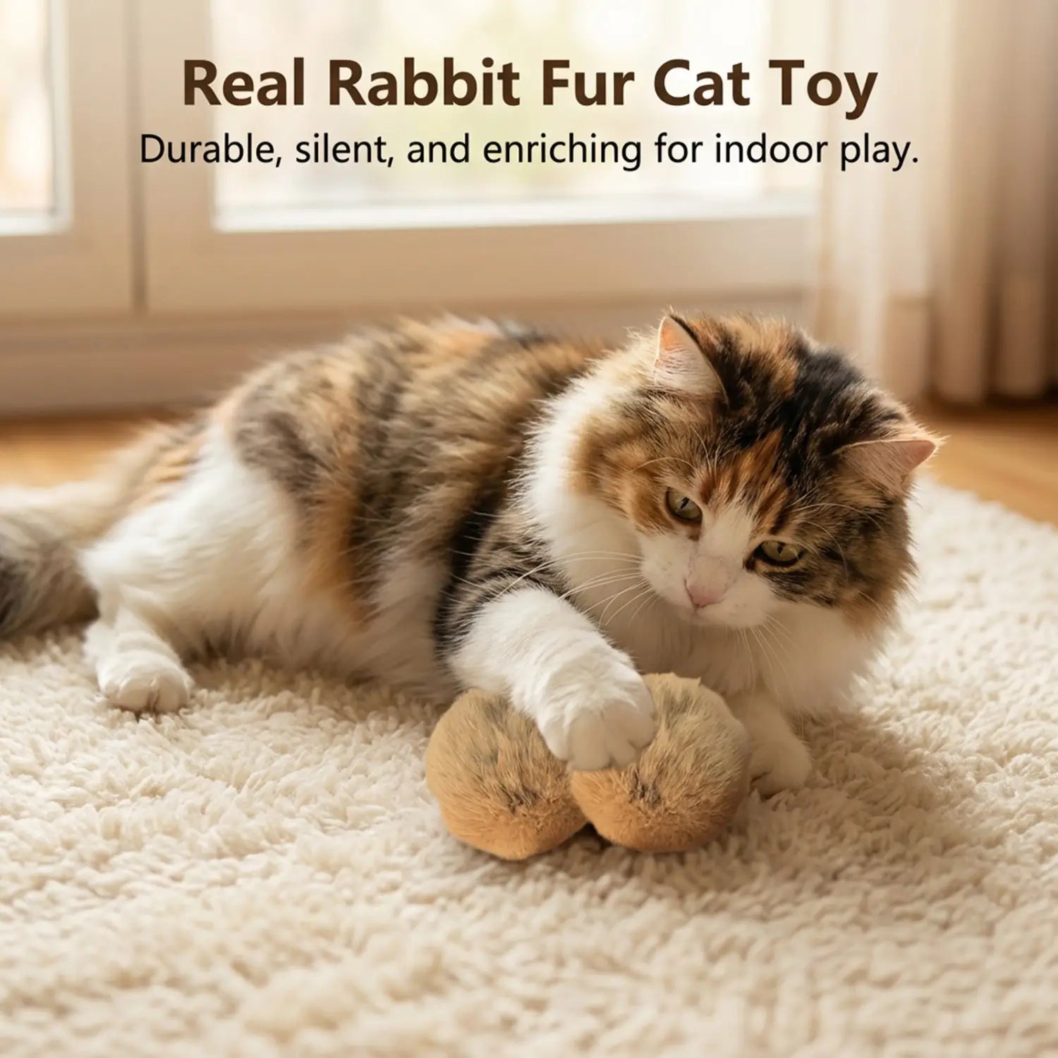 1/2/3/6pcs Rabbit Fur Ball Interactive Cat Toy Pet Product Containing Catnip Toy Ball Chasing Plush Toy Ball Cat