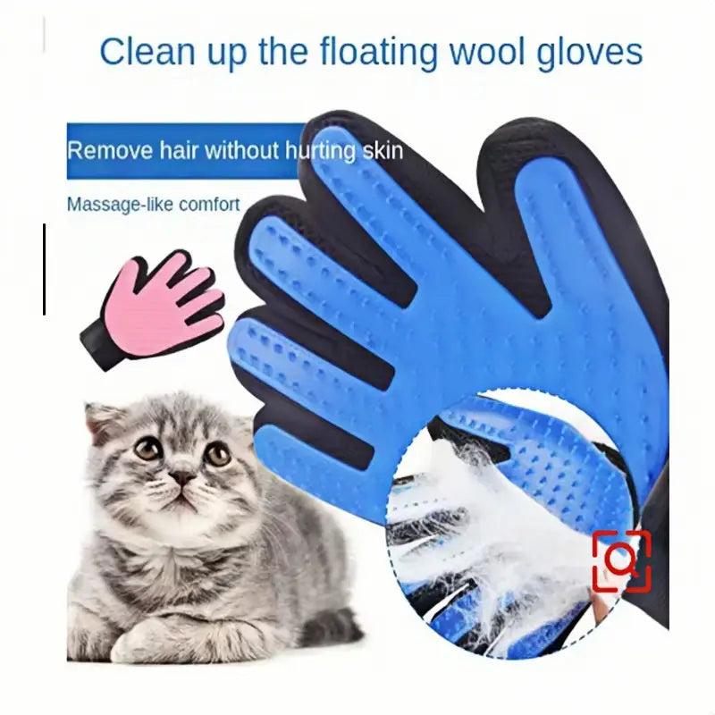 Pet Grooming Glove for Shedding Control and Massage