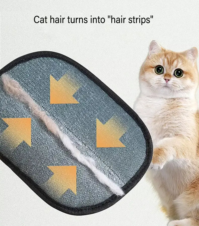 Pet Grooming Glove for Removing Pet Hair from Furniture and Clothes