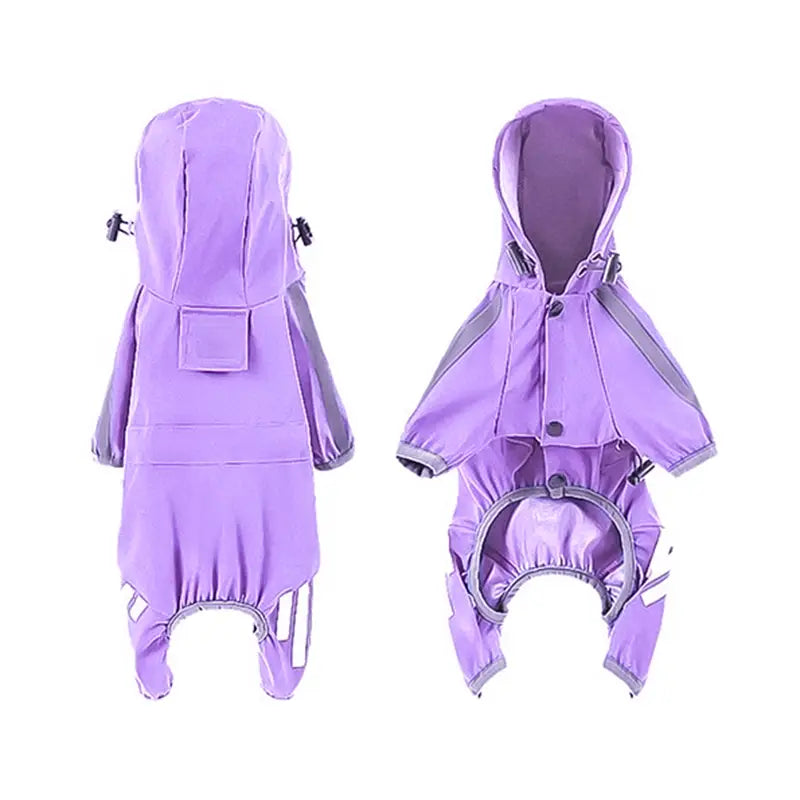 Waterproof Reflective Dog Raincoat for Dry Night Walks