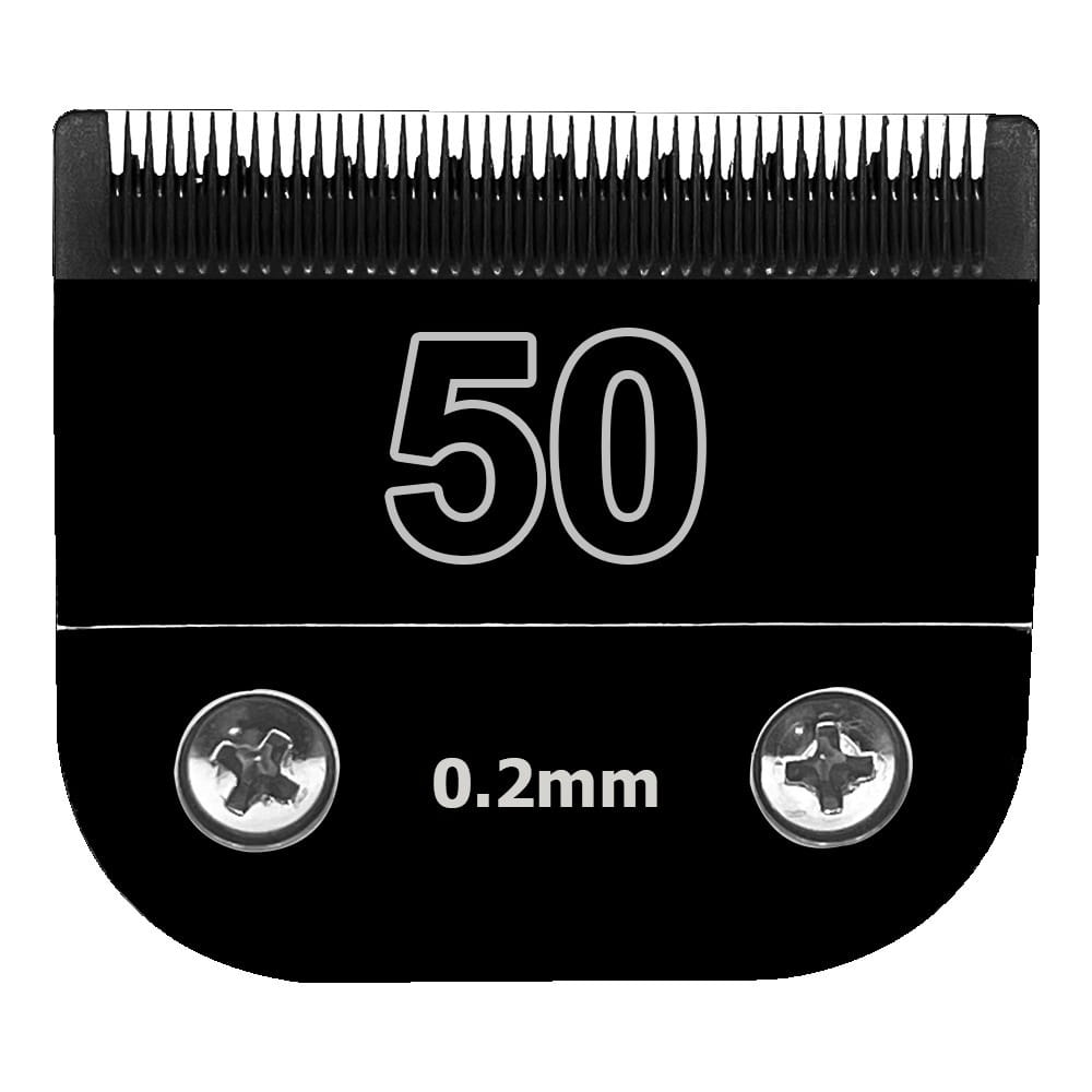 Black Detachable Dog Grooming Clipper Blades Set, Stainless Steel, Compatible with Andis, Oster A5 and Wahl KM10 Series