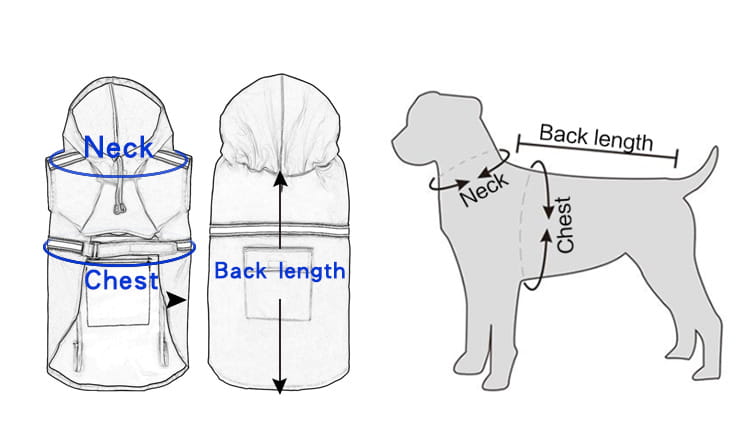 Waterproof Reflective Dog Raincoat with Hood for Easy Walks