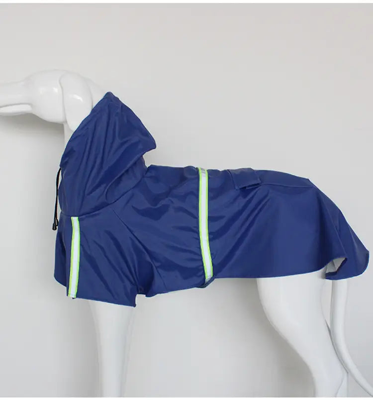 Waterproof Reflective Dog Raincoat with Hood for Easy Walks