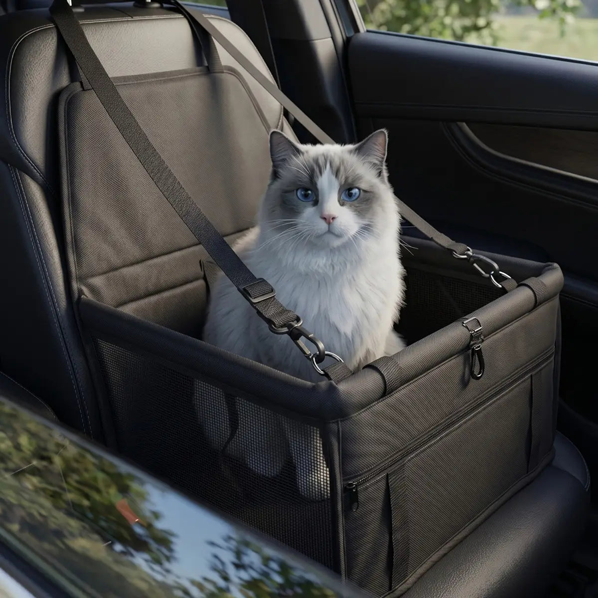 Waterproof and anti-slip pet transportation bag for cars breathable dog travel seat cover suitable for car seats