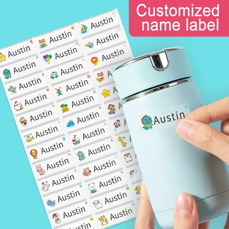 Waterproof Name Labels for School Supplies