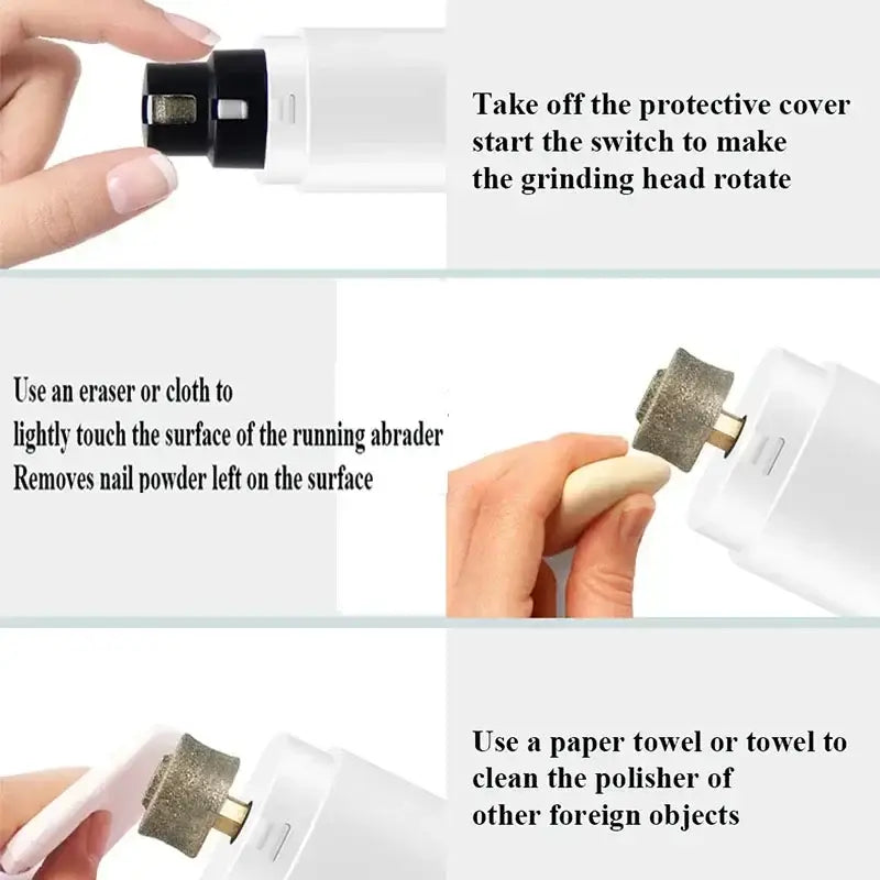 Quiet Rechargeable Pet Nail Grinder for Stress-Free Grooming