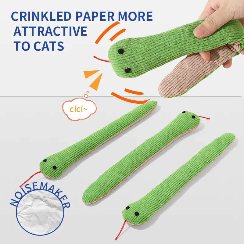 Interactive Snake Toy for Engaging Dog and Cat Play