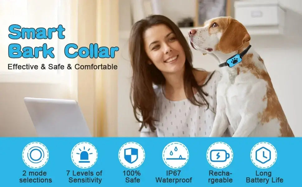 Humane Vibration Bark Collar for Quiet, Stress-Free Training