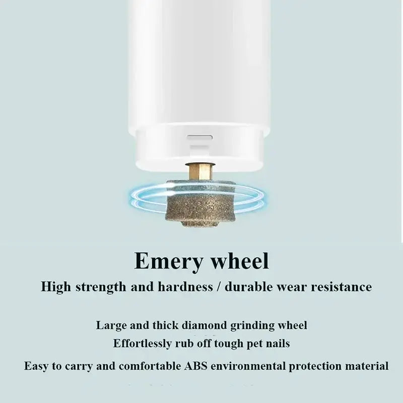 Quiet Rechargeable Pet Nail Grinder for Stress-Free Grooming