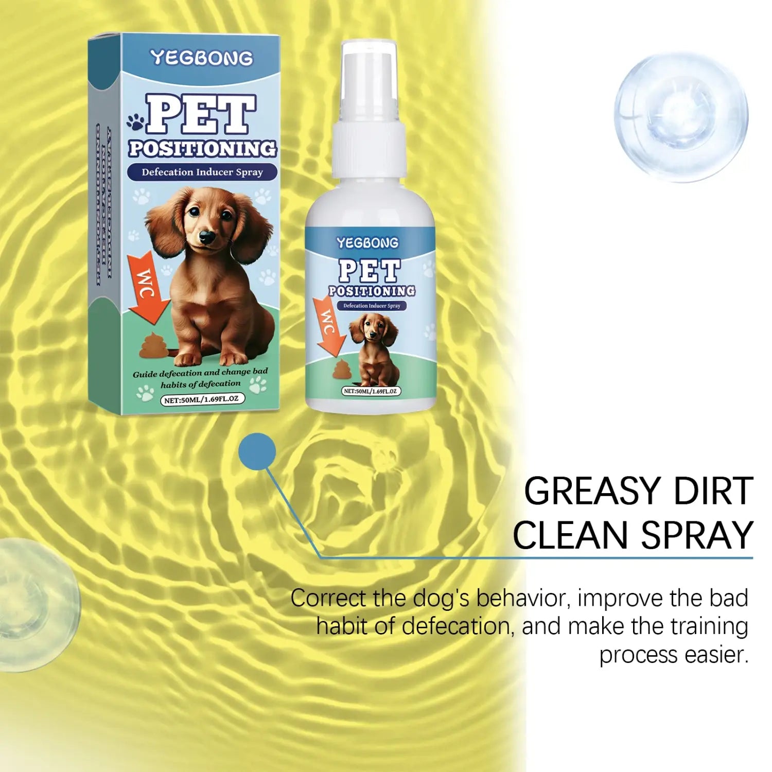 YEGBONG 50ml Pet Potty Training Spray for Dogs and Cats