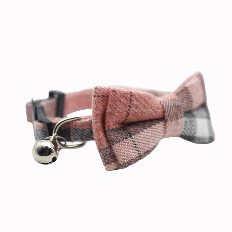 Adjustable Breakaway Cat Collar with Bow and Safety Bell