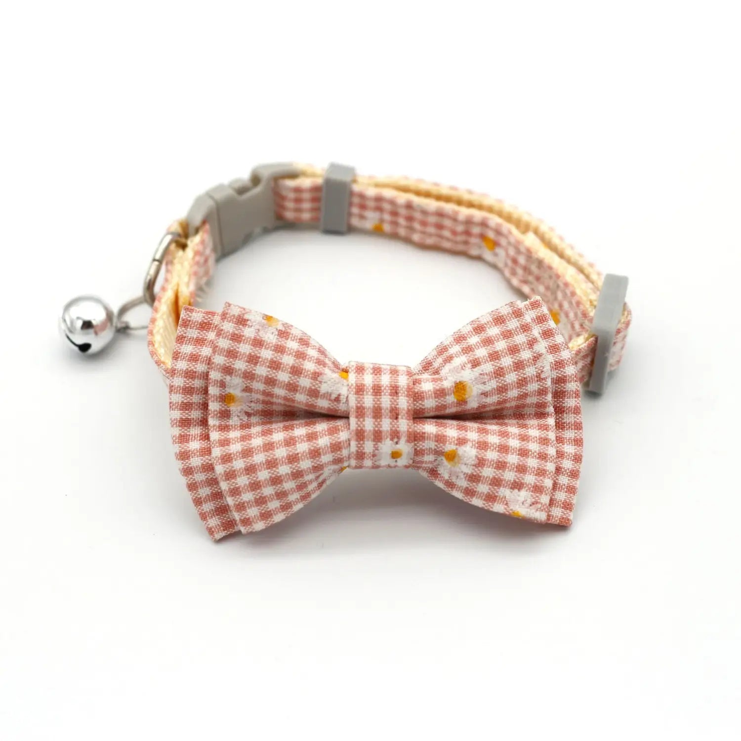 Adjustable Breakaway Cat Collar with Bow and Safety Bell