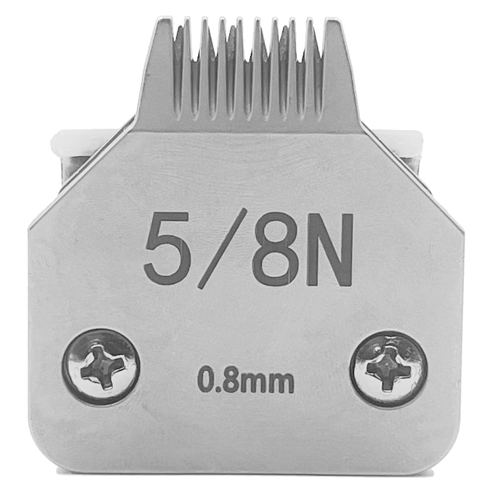 Black Detachable Dog Grooming Clipper Blades Set, Stainless Steel, Compatible with Andis, Oster A5 and Wahl KM10 Series
