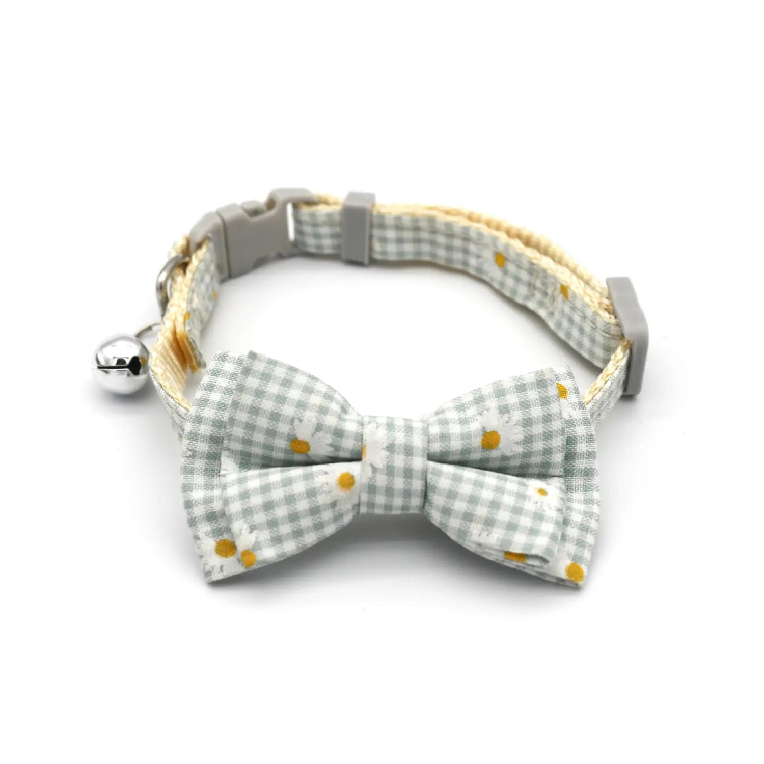 Adjustable Breakaway Cat Collar with Bow and Safety Bell