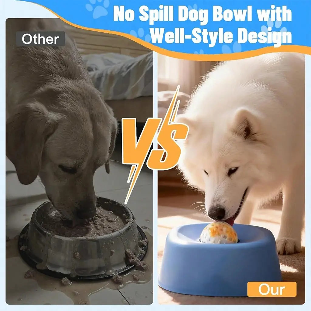 Slow Feeder Dog Bowl and Dental Cleaning Kit Set