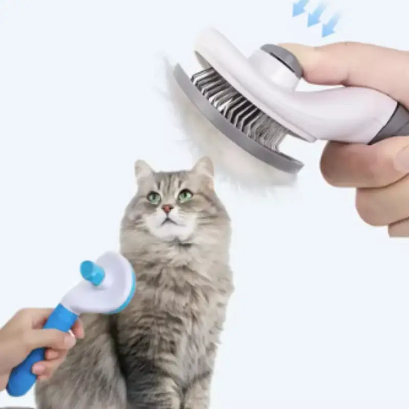 Pet Grooming Brush for Gentle Fur Detangling
