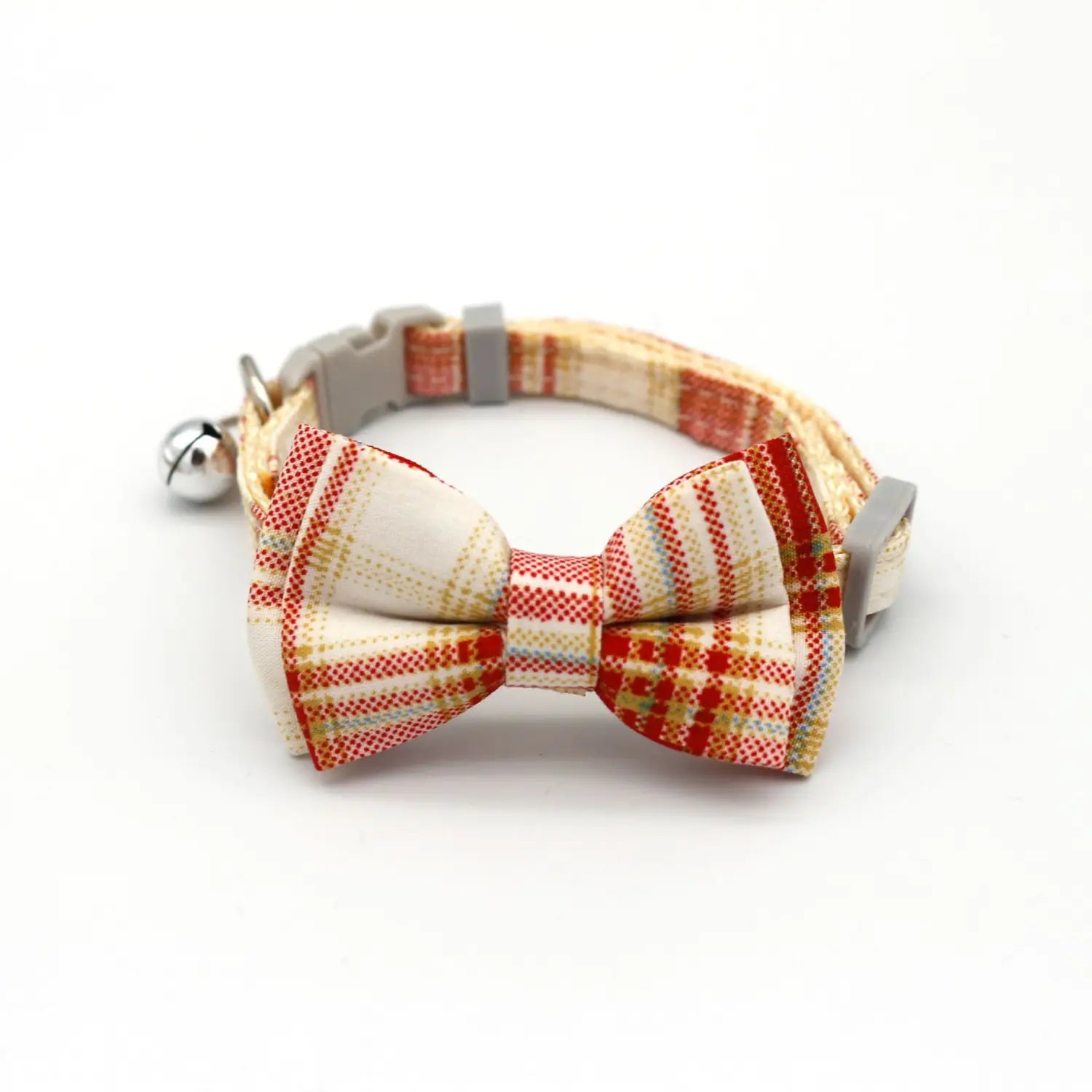 Adjustable Breakaway Cat Collar with Bow and Safety Bell