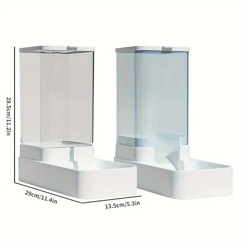 1pc/2pcs Gravity Pet Feeder and Water Dispenser Set