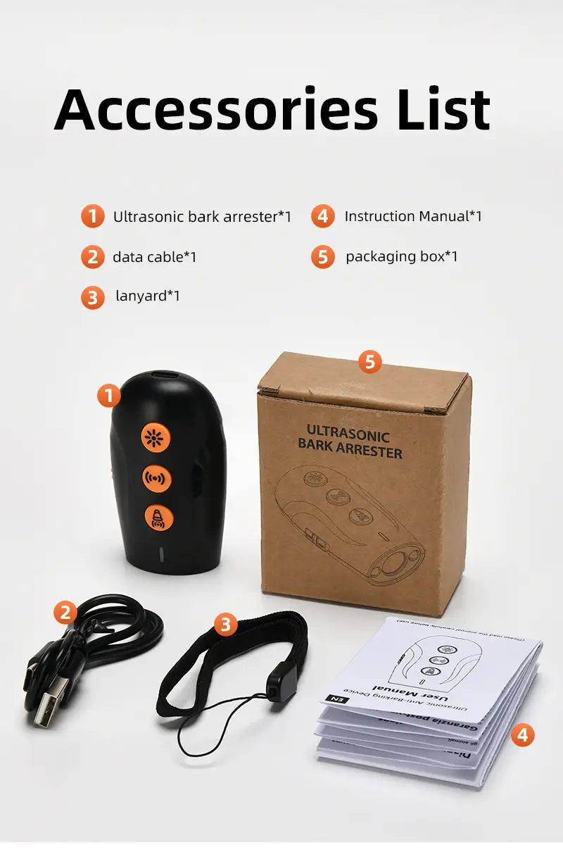 Dog Bark Control Device with LED for Quiet Homes