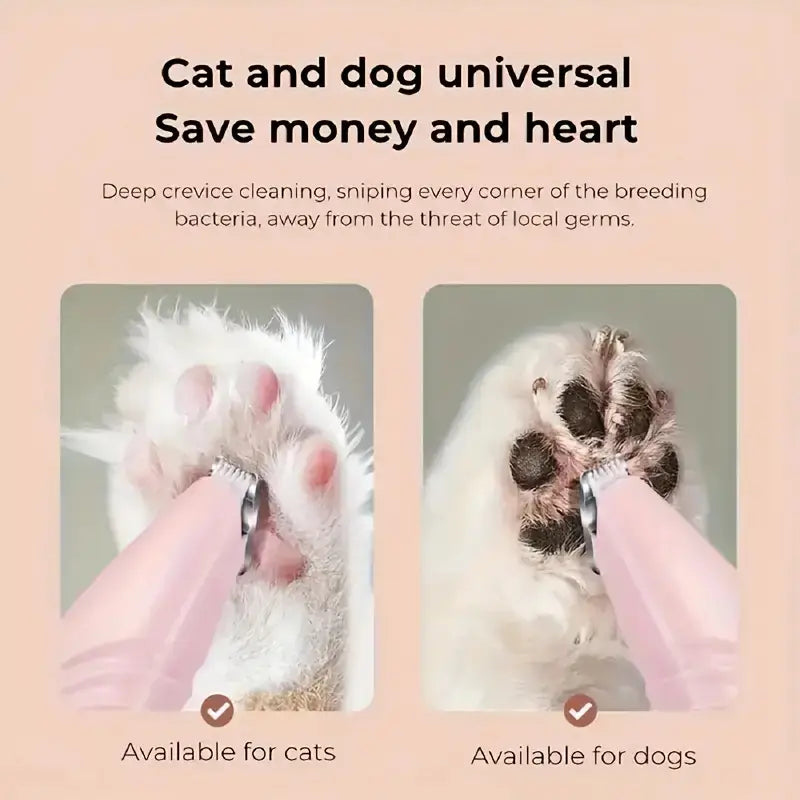 1 Non Battery Pet Shaver Electric Clipper Suitable for Cats and Dogs. It Can Be Used to Shave Foot Hair Buttocks Hair