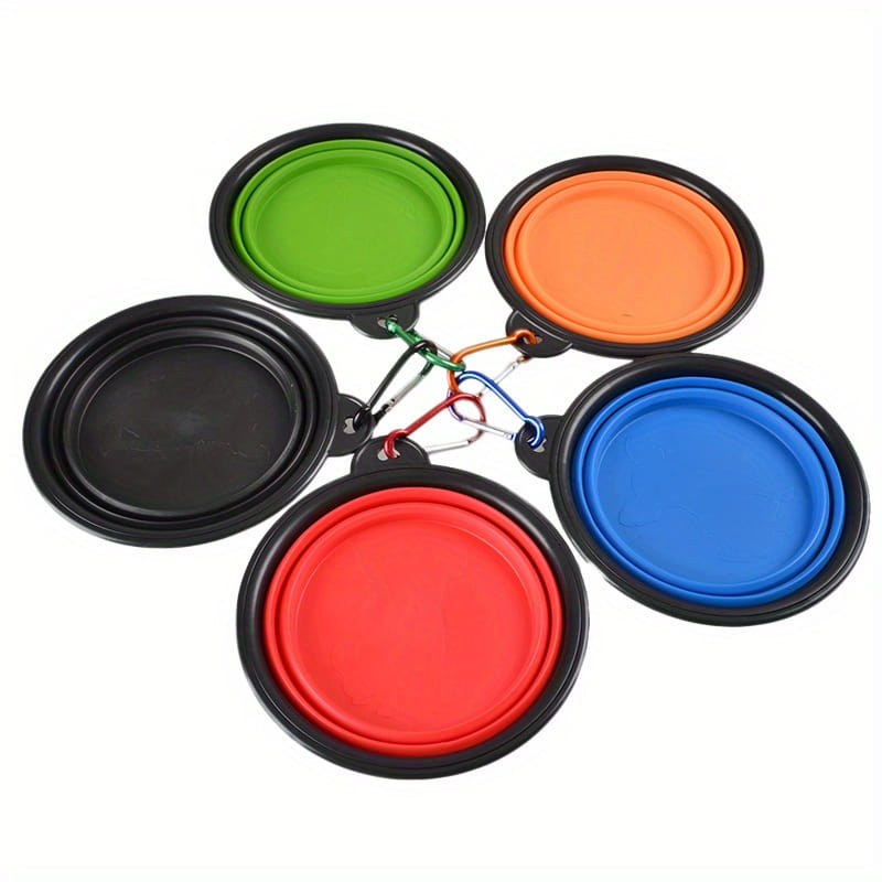 Collapsible Silicone Dog Bowl for Stress-Free Travel Feeding