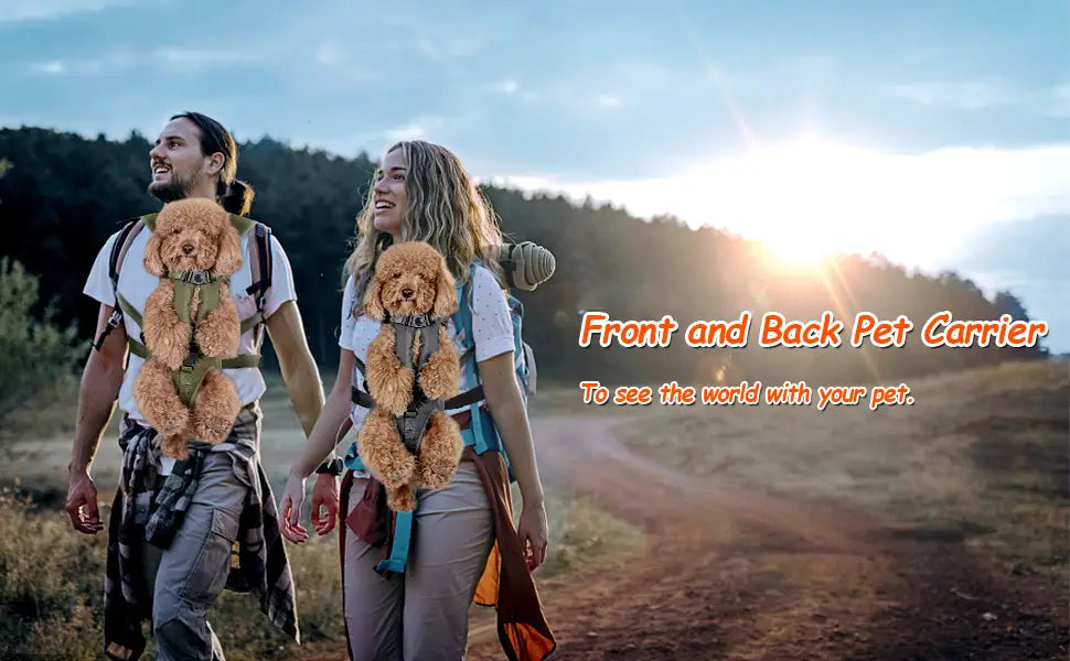 Pet Carrier Backpack for Dogs Cat Thickened Sponge Pet Front Dog Carrier Backpacks Portable Puppy Transportation Dog